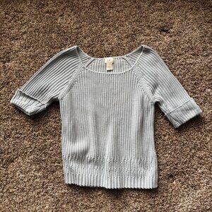 Gap Women's Blue and Grey Shirt